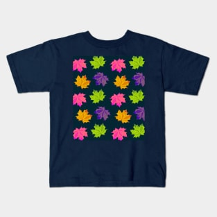 Bright Autumn Leaves Kids T-Shirt